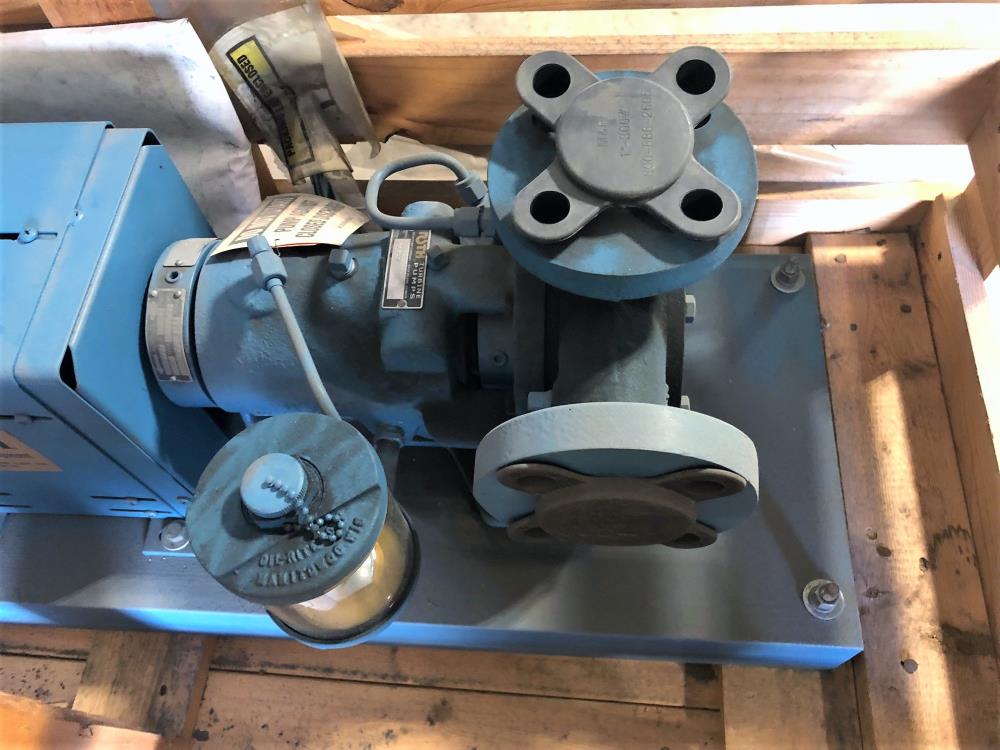 ROTH TURBINE PUMP 1" x 1-1/4" 300# Stainless Model# 3TFC2133SA w/5HP Motor *NEW*